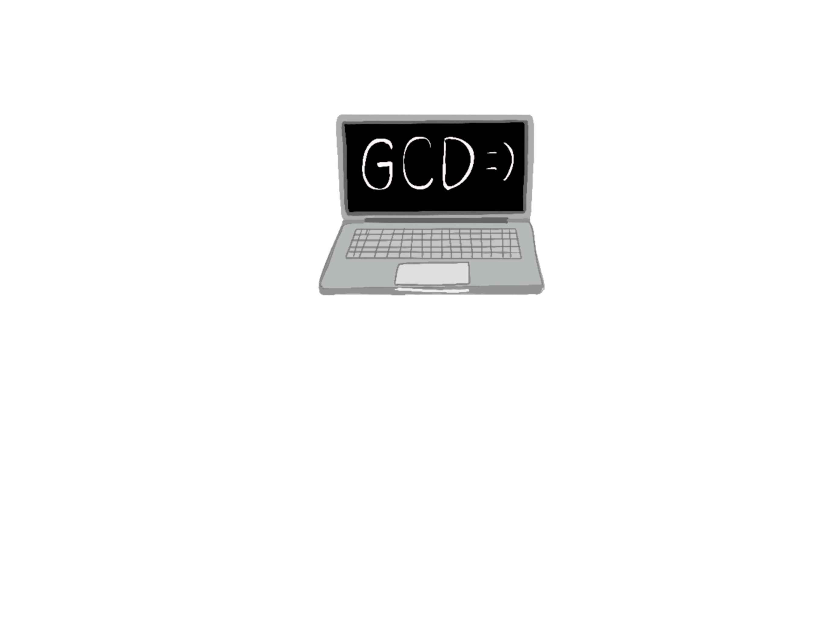 Laptop opened
